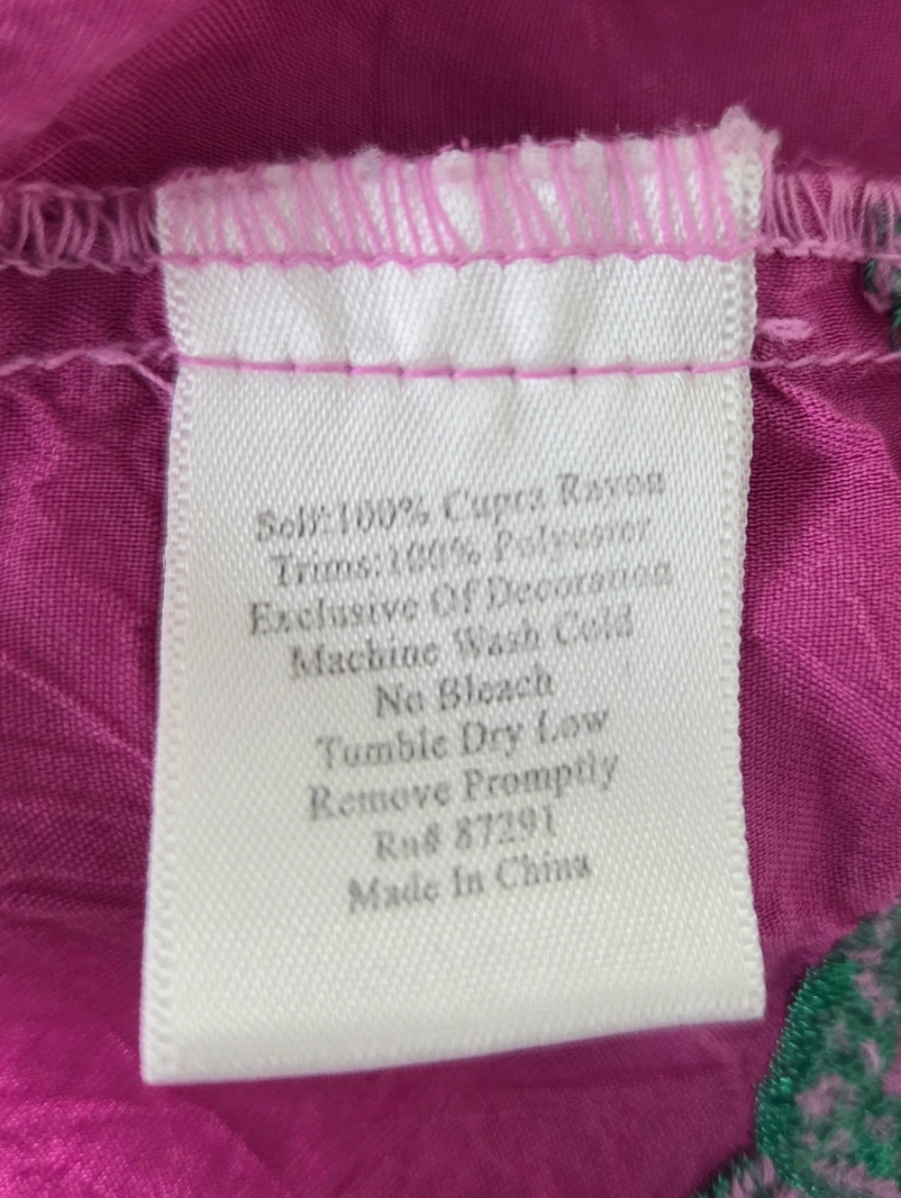 Johnny Was Magenta Embroidered Floral Tunic - Picture 5 of 5
